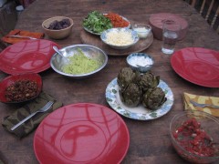 Photo of Lokelani-style tacos with Braised artichokes