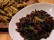 Photo of Penne pasta with portobello mushrooms and cheese; Merlot-braised beet greens